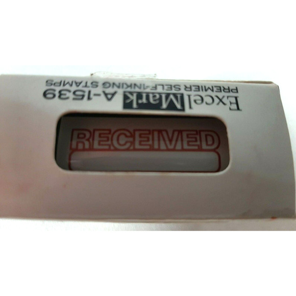 Excelmark Stamp "Received" Premiere Self-Inking Stamps A-1539 - Picture 3 of 3